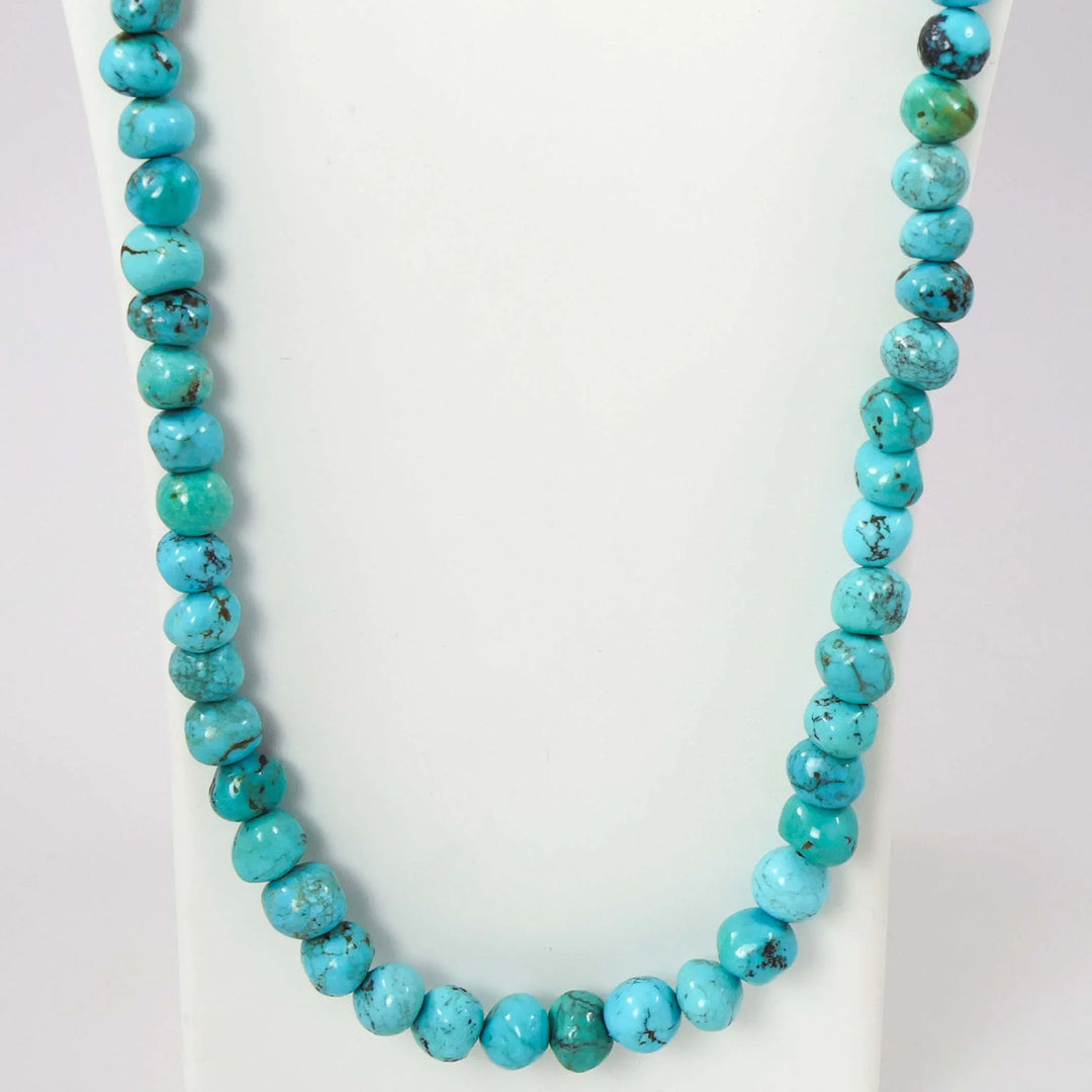 Turquoise Gumball Necklace by Lester Abeyta - Garland's