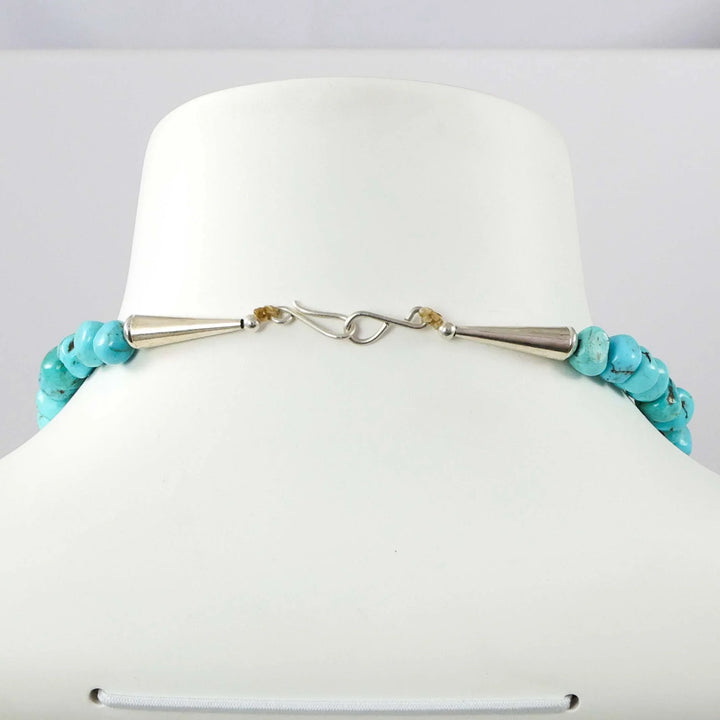 Turquoise Gumball Necklace by Lester Abeyta - Garland's
