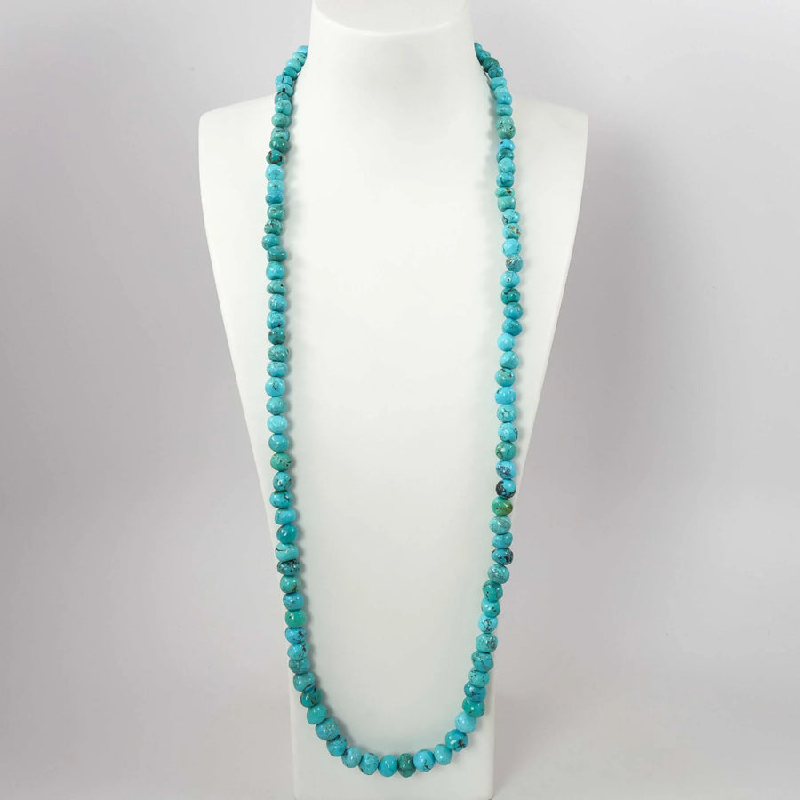 Turquoise Gumball Necklace by Lester Abeyta - Garland's