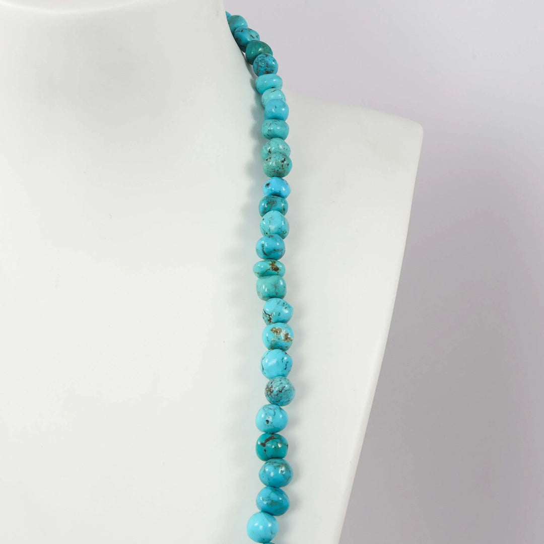 Turquoise Gumball Necklace by Lester Abeyta - Garland's
