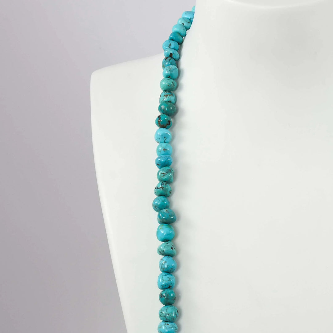 Turquoise Gumball Necklace by Lester Abeyta - Garland's