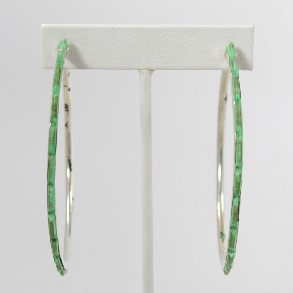 Turquoise Hoop Earrings by Federico - Garland's