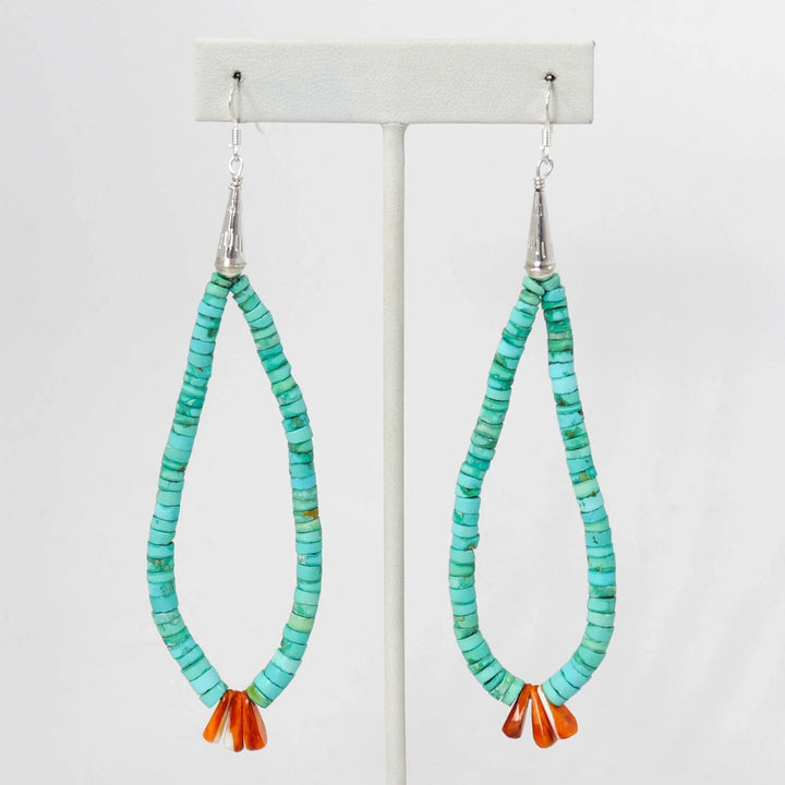 Turquoise Jacla Earrings by Ray Lovato - Garland's