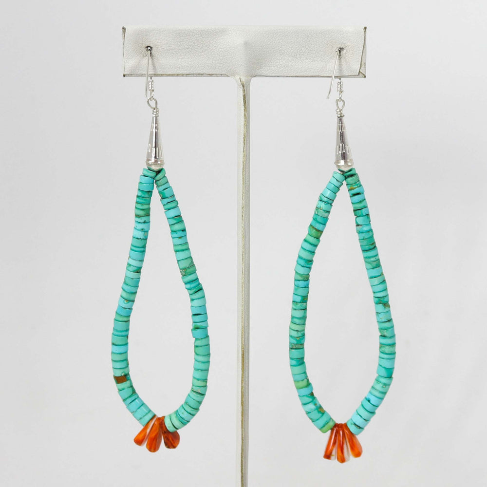 Turquoise Jacla Earrings by Ray Lovato - Garland's