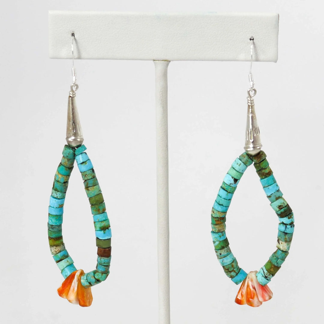 Turquoise Jacla Earrings by Ray Lovato - Garland's