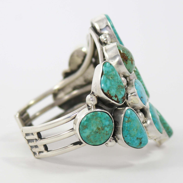 Turquoise Mountain Cuff by Clarissa and Vernon Hale - Garland's