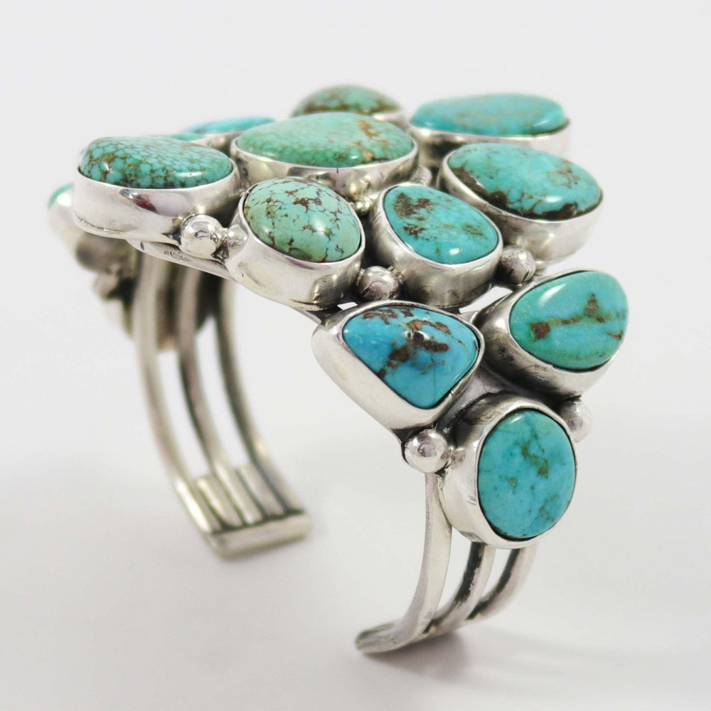 Turquoise Mountain Cuff by Clarissa and Vernon Hale - Garland's