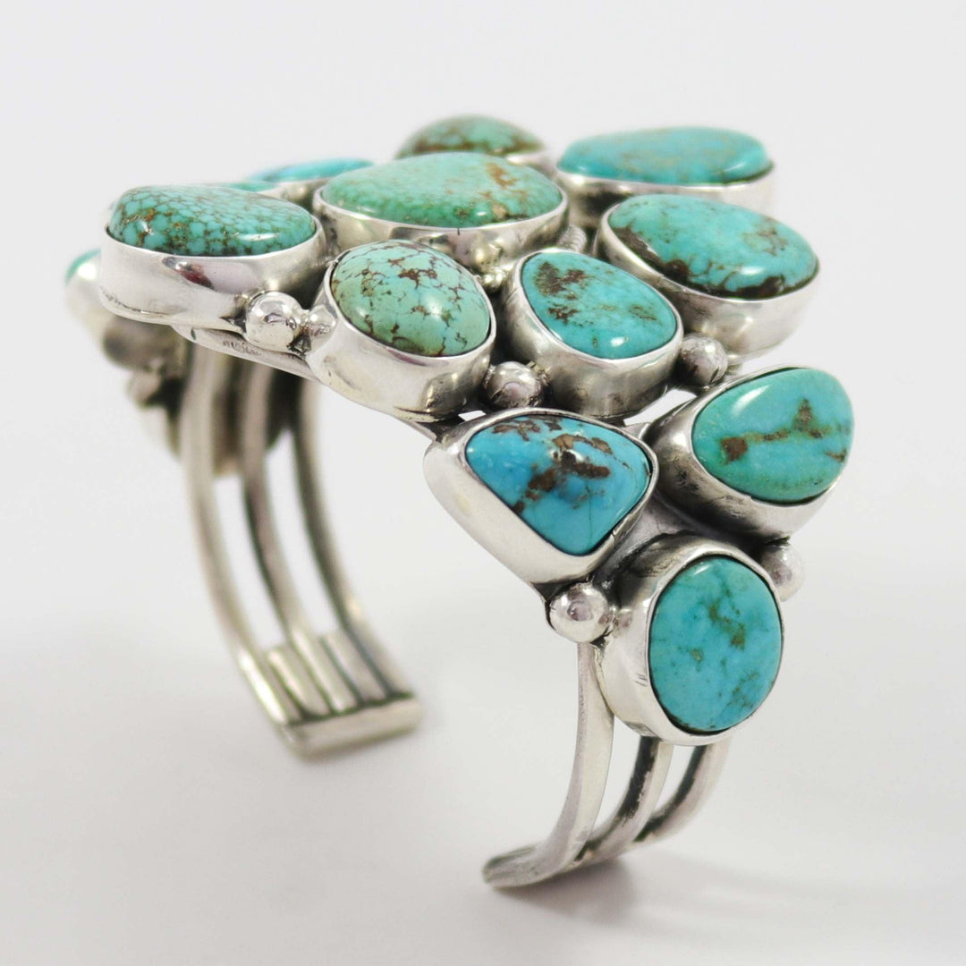Turquoise Mountain Cuff by Clarissa and Vernon Hale - Garland's