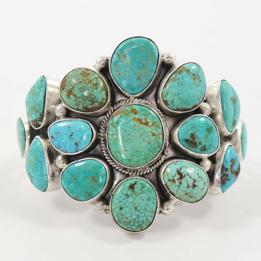 Turquoise Mountain Cuff by Clarissa and Vernon Hale - Garland's