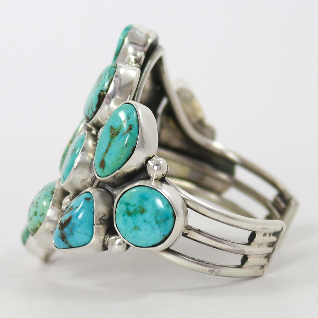 Turquoise Mountain Cuff by Clarissa and Vernon Hale - Garland's