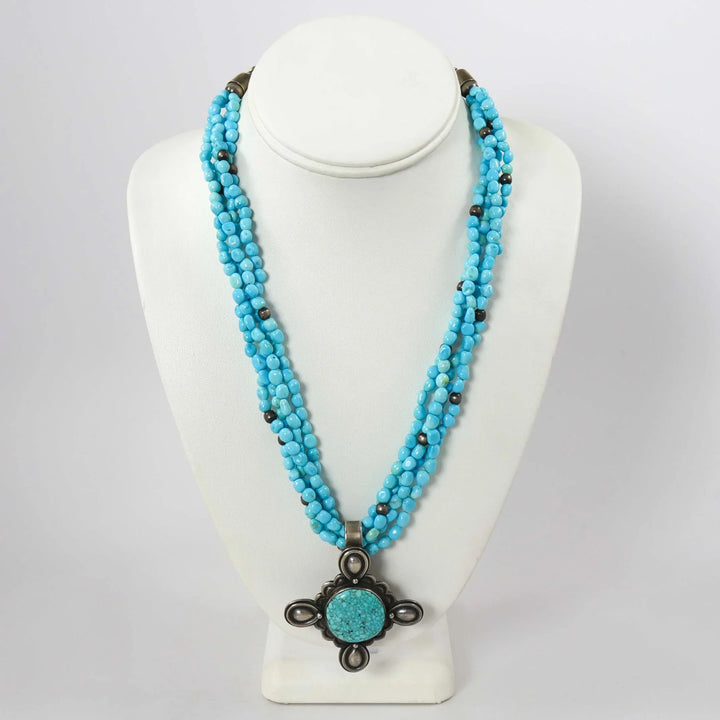 Turquoise Necklace and Pendant by Dennis Hogan - Garland's