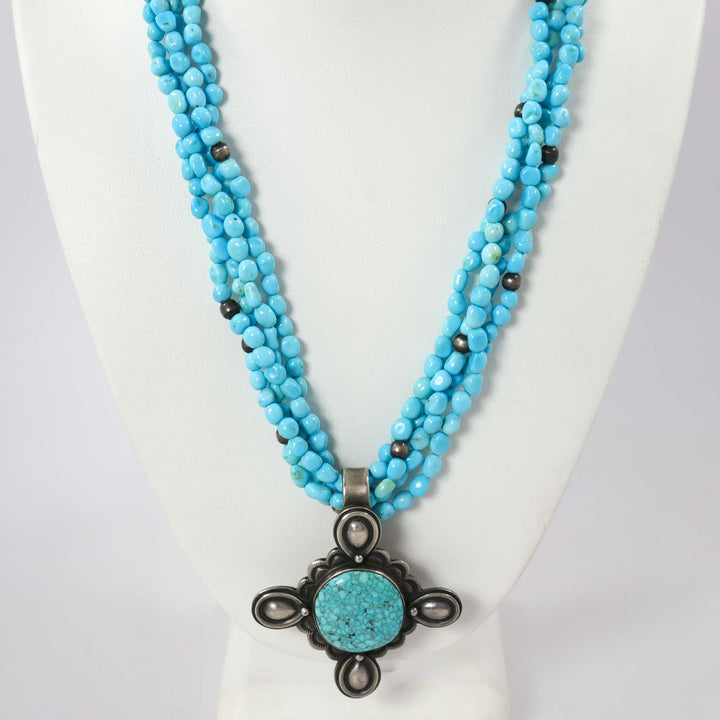 Turquoise Necklace and Pendant by Dennis Hogan - Garland's