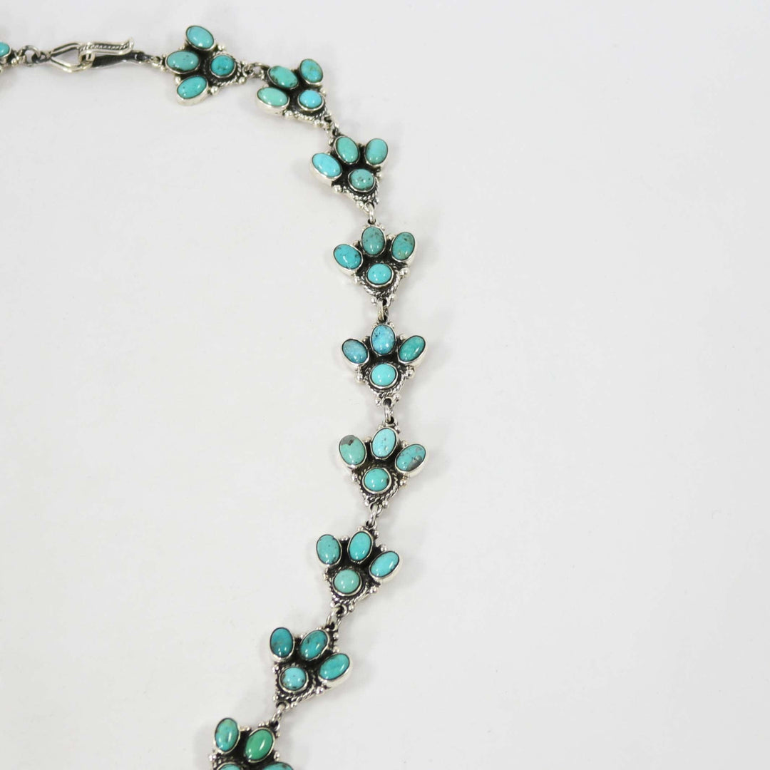 Turquoise Squash Blossom Necklace by Federico - Garland's