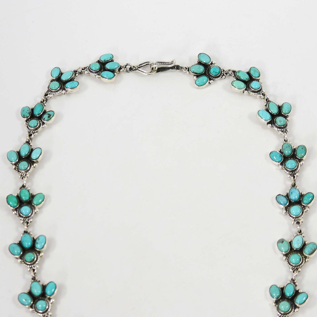 Turquoise Squash Blossom Necklace by Federico - Garland's