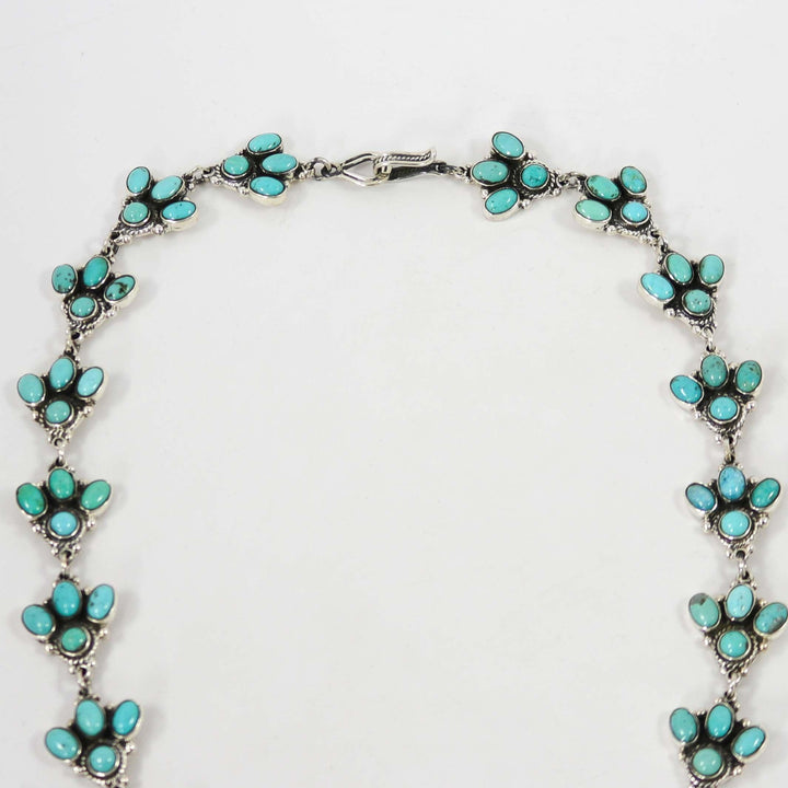 Turquoise Squash Blossom Necklace by Federico - Garland's