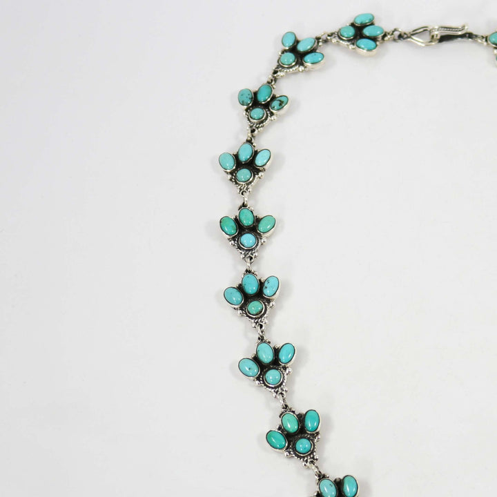 Turquoise Squash Blossom Necklace by Federico - Garland's