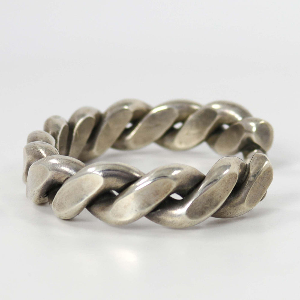 Twisted Silver Cuff by Ben Tahe - Garland's