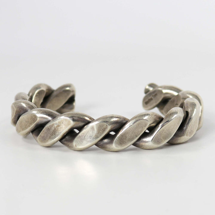 Twisted Silver Cuff by Ben Tahe - Garland's