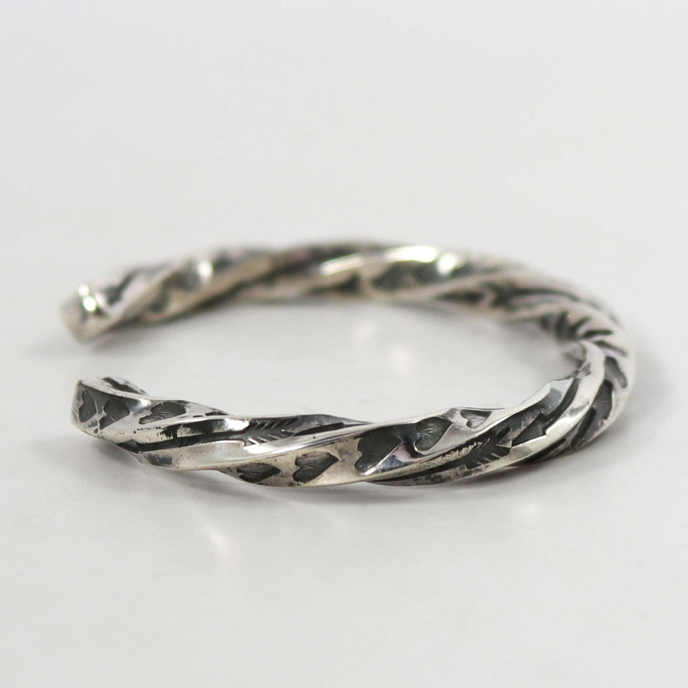 Twisted Silver Cuff by Sunshine Reeves - Garland's