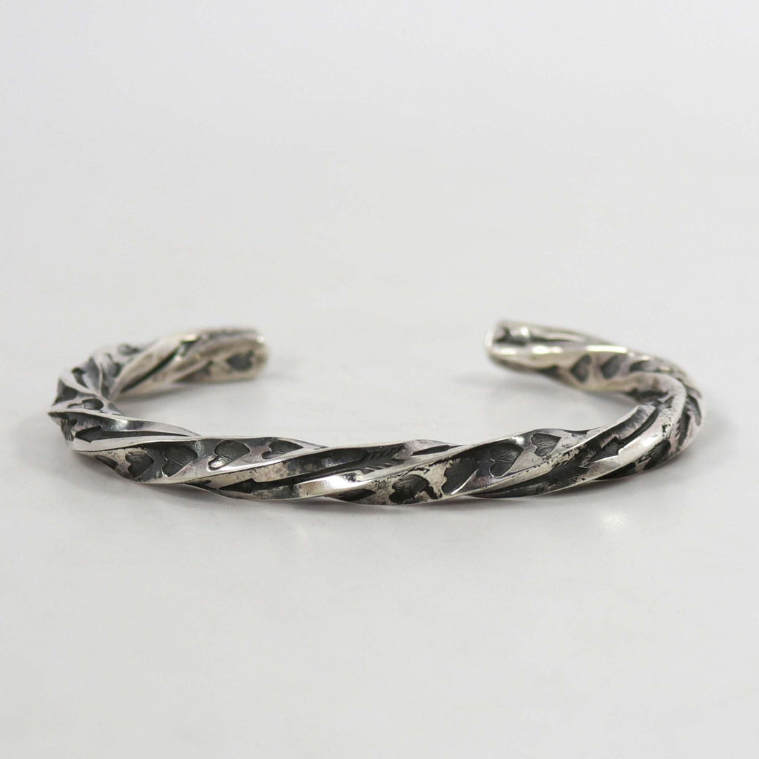 Twisted Silver Cuff by Sunshine Reeves - Garland's