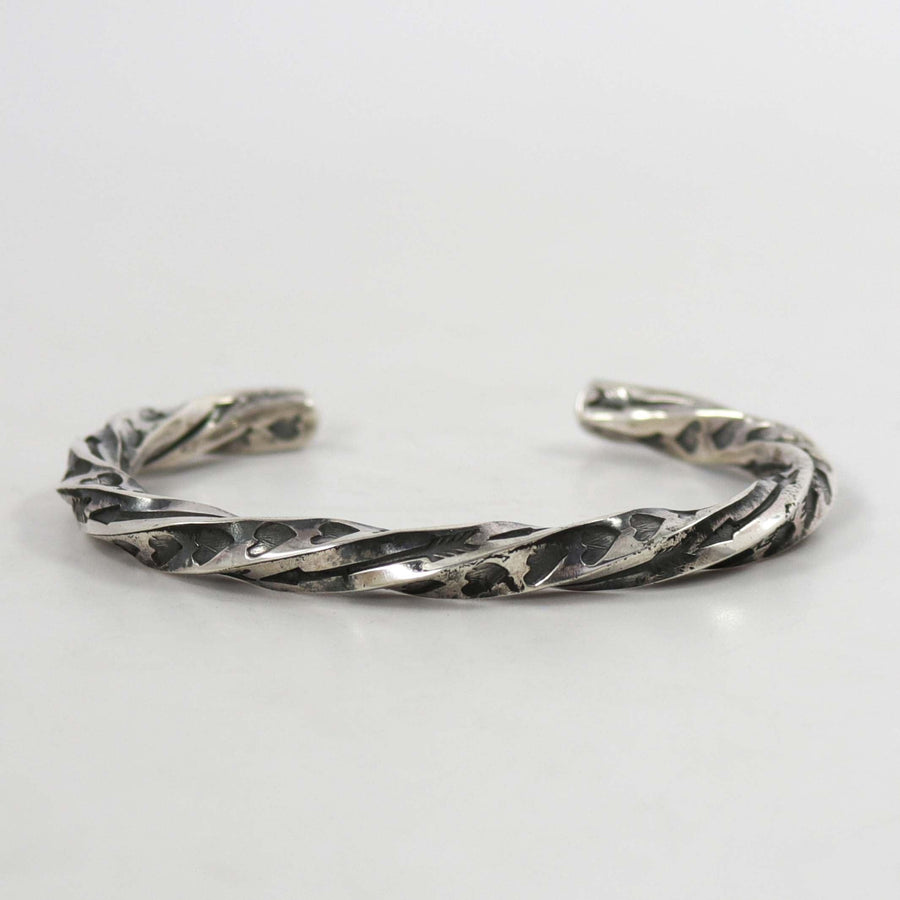 Twisted Silver Cuff by Sunshine Reeves - Garland's