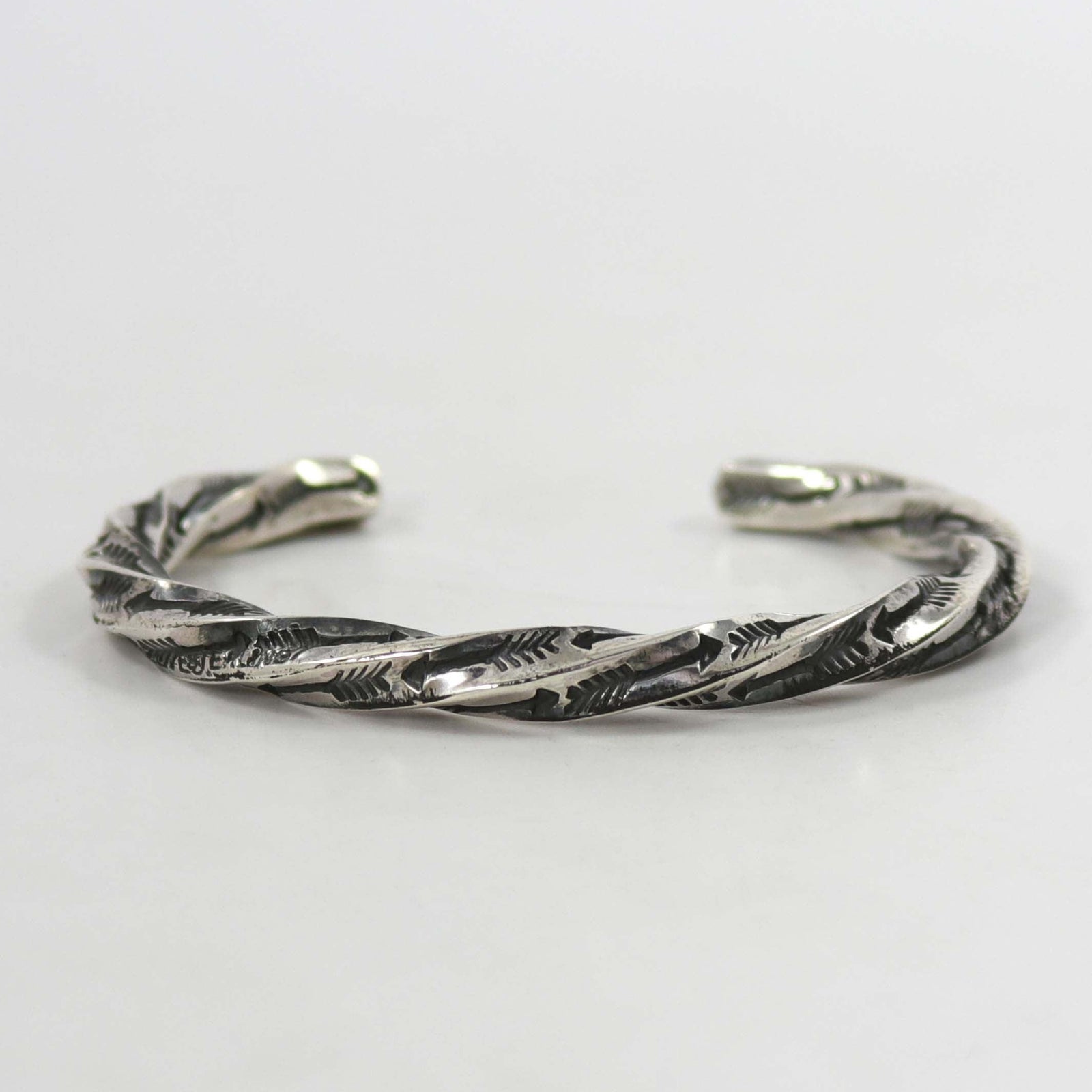 Twisted Silver Cuff by Sunshine Reeves - Garland's