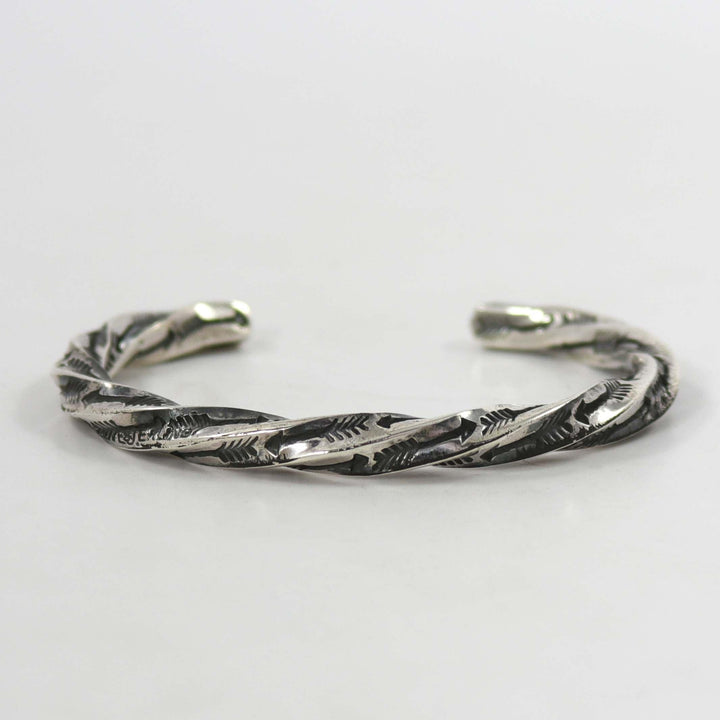 Twisted Silver Cuff by Sunshine Reeves - Garland's
