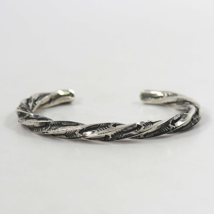 Twisted Silver Cuff by Sunshine Reeves - Garland's