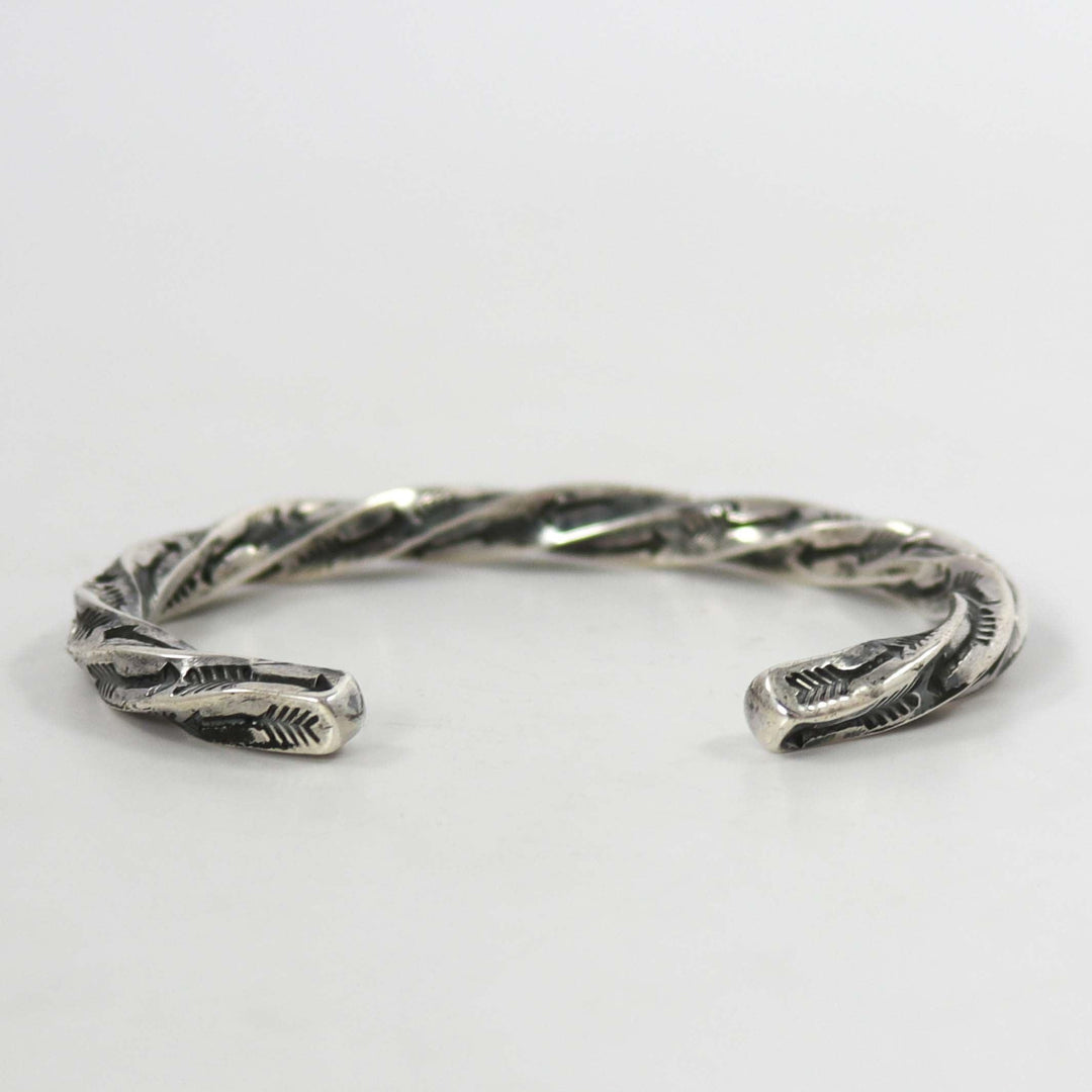 Twisted Silver Cuff by Sunshine Reeves - Garland's