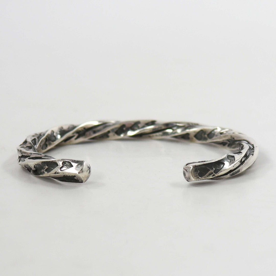 Twisted Silver Cuff by Sunshine Reeves - Garland's