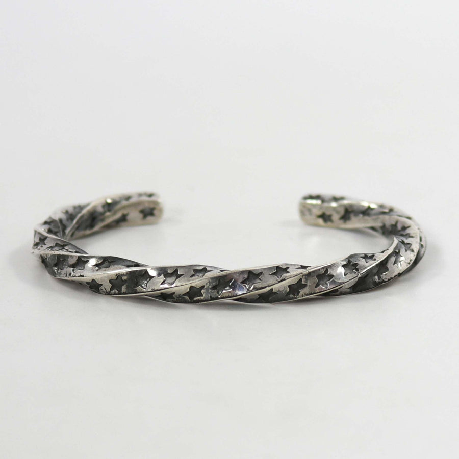 Twisted Silver Cuff by Sunshine Reeves - Garland's