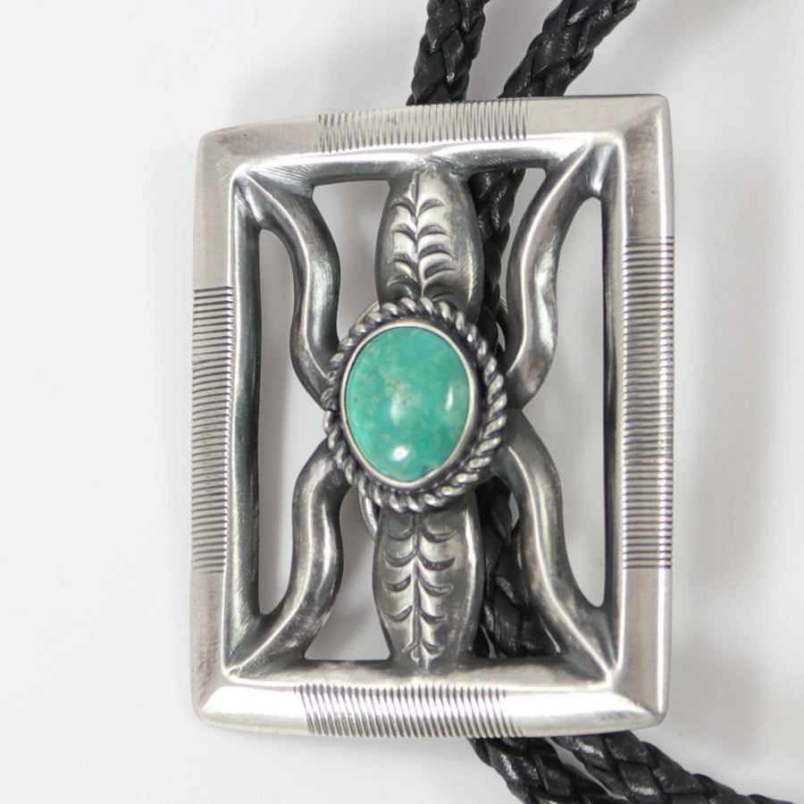 Tyrone Turquoise Bola Tie by Robert Chee - Garland's