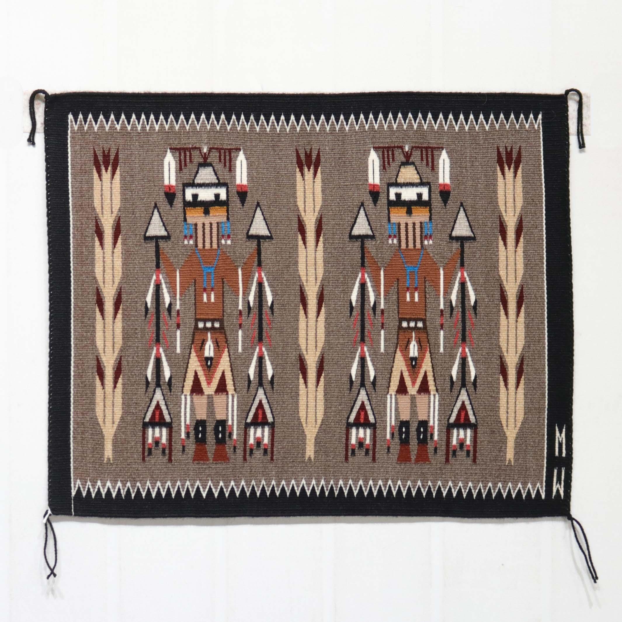 ナバホラグ 額装済み ツリーオブライフ ヴィンテージ ツリーオブライフ 生命の樹 クラフト フローレス- メキシコ雑貨と