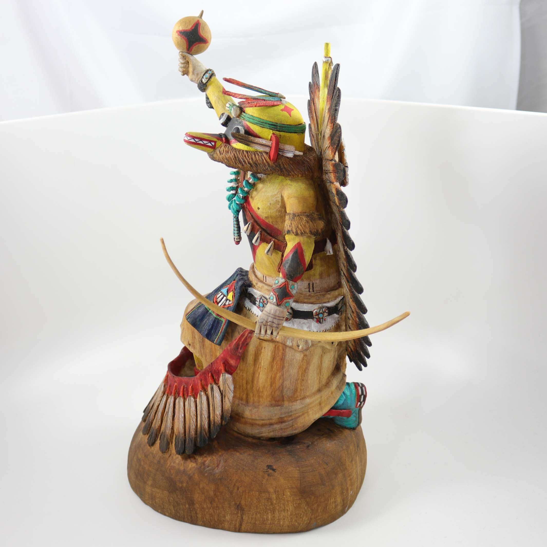 ホピThe Kachina Cecil Calnimptewa 限定版 Cecil Calnimptewa Kokopelli Kachina - Hoel's Indian Shop