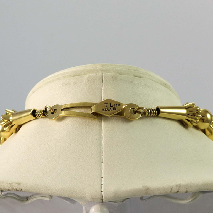 18k Gold Navajo Pearl Necklace by Trent Lee-Anderson - Garland's