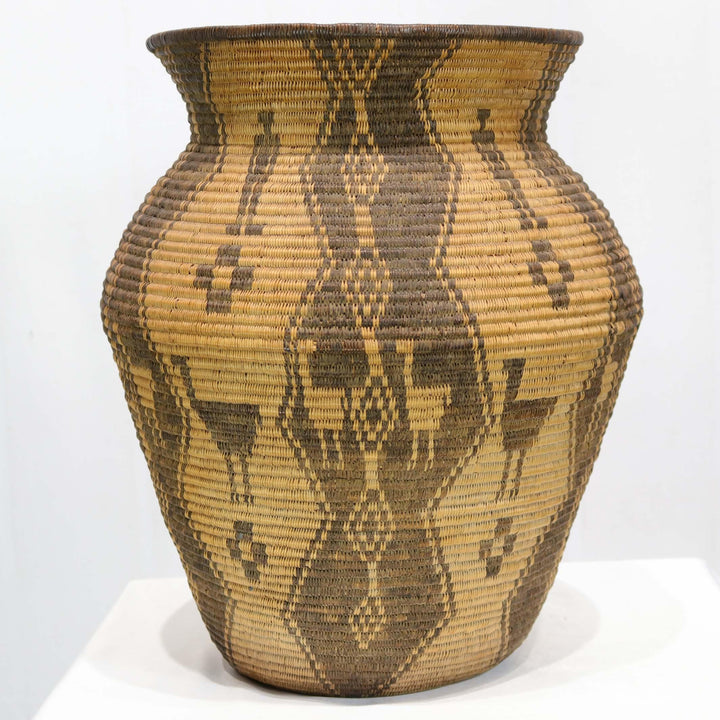 1910 Yavapai Ostrich Olla by Lucy Nelson - Garland's