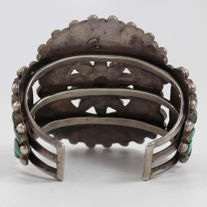 1930s Turquoise Cluster Cuff by Vintage Collection - Garland's