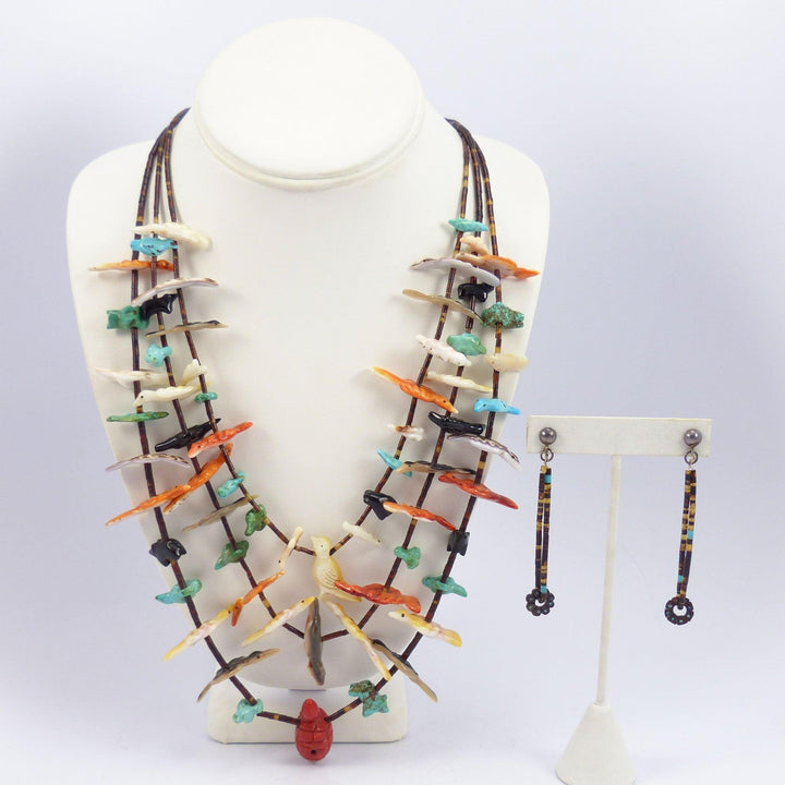 1940s Fetish Necklace and Earring Set by Leekya Deyuse - Garland's