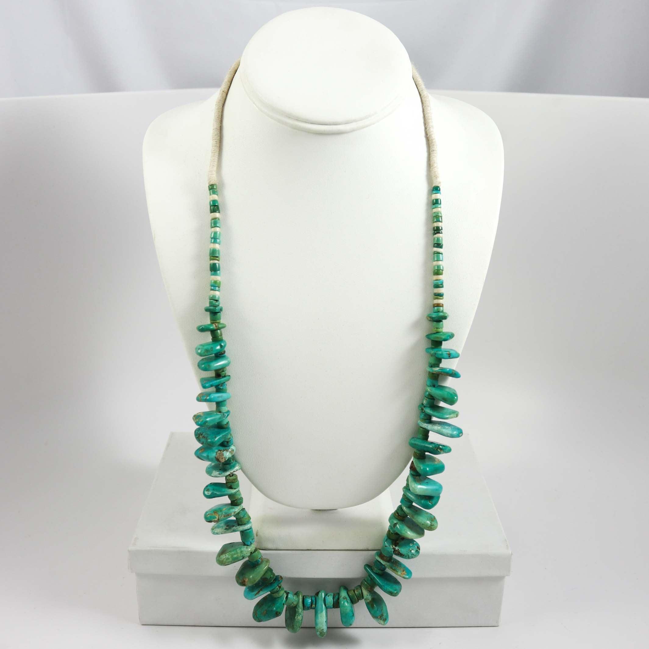 1940s Turquoise Tab Necklace – Garland's