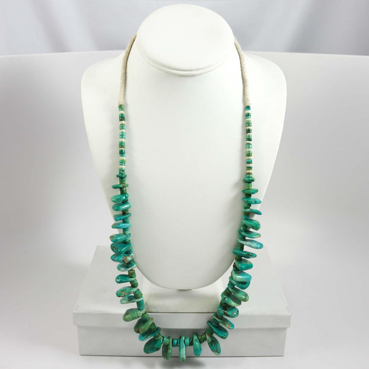 1940s Turquoise Tab Necklace by Vintage Collection - Garland's