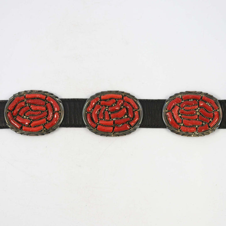 1970s Branch Coral Concha Belt by Vintage Collection - Garland's