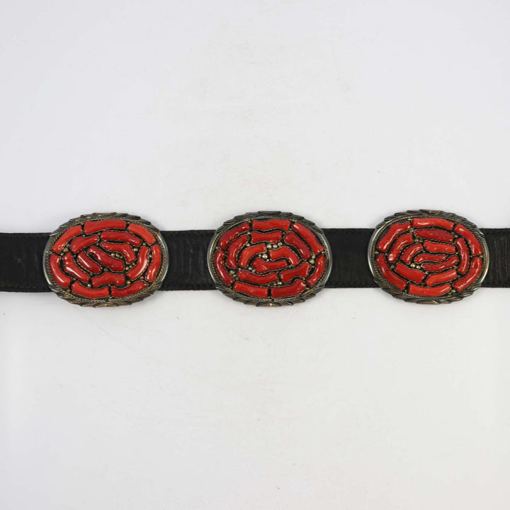 1970s Branch Coral Concha Belt by Vintage Collection - Garland's