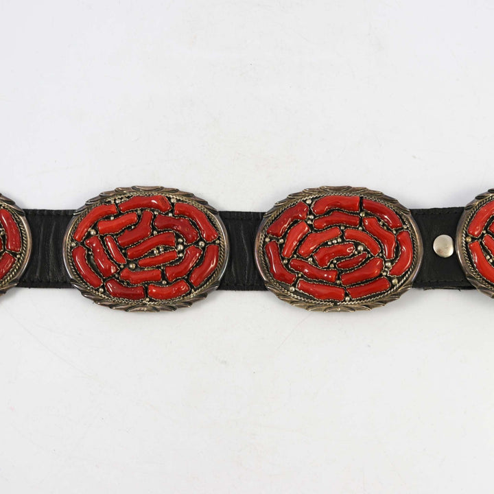 1970s Branch Coral Concha Belt by Vintage Collection - Garland's