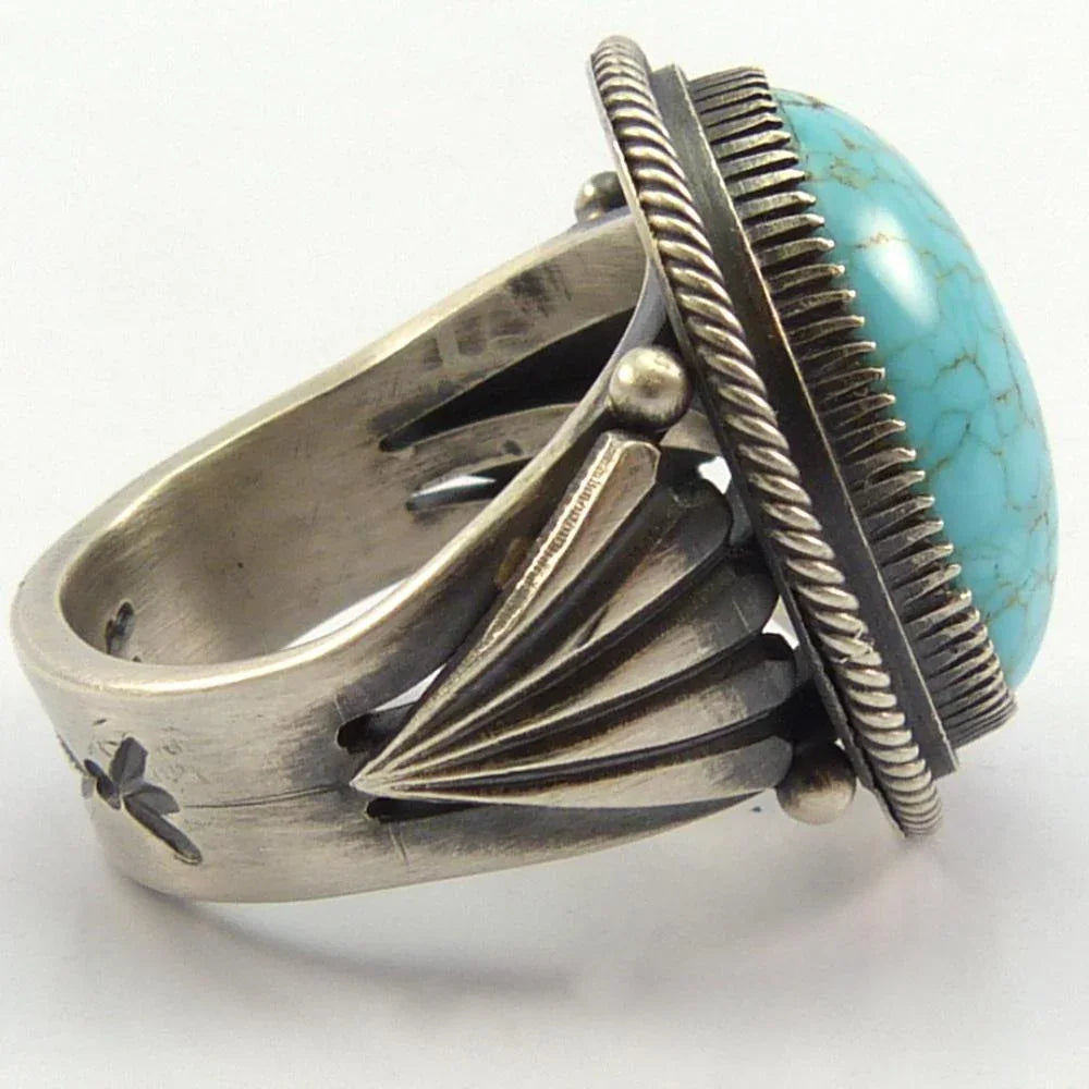 Number Eight Turquoise Ring