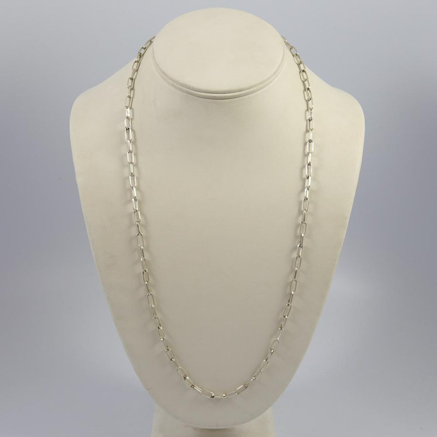 Hopi Chain Necklace (18ga., 24") by Loren Kootswatewa - Garland's