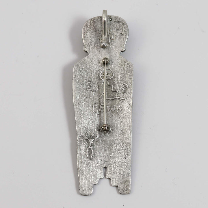 Turquoise Corn Maiden Pendant by Anthony Lovato - Garland's