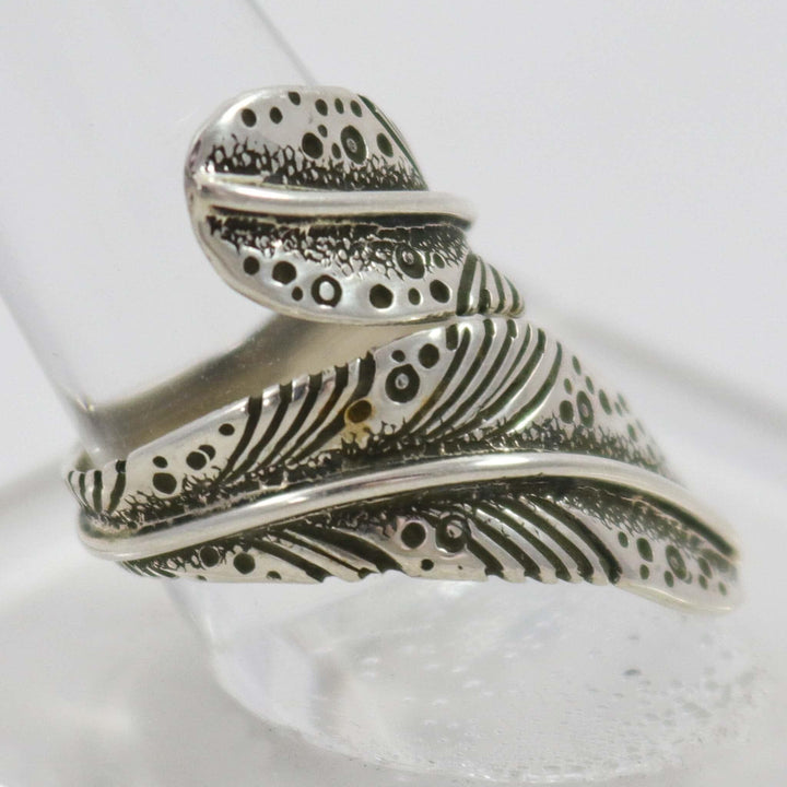 Silver Feather Ring by Pete Johnson - Garland&