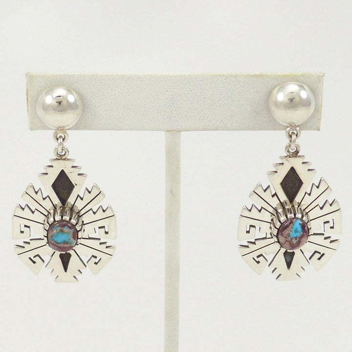Bisbee Turquoise Earrings by Alton Bedonie - Garland's