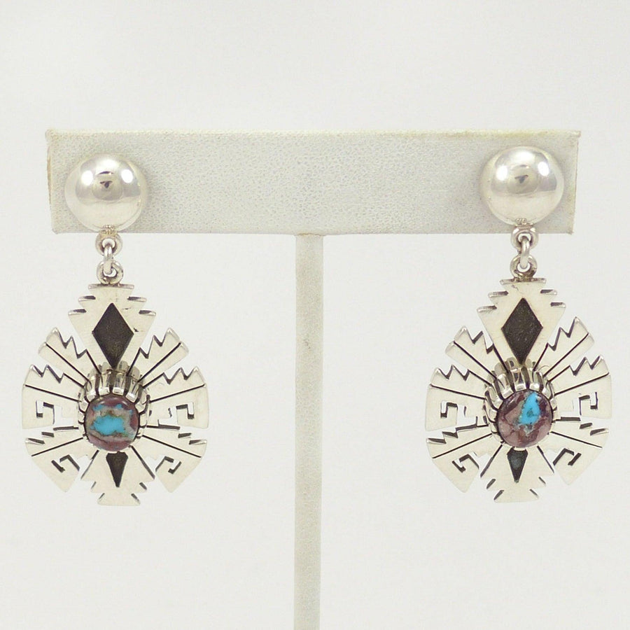 Bisbee Turquoise Earrings by Alton Bedonie - Garland's