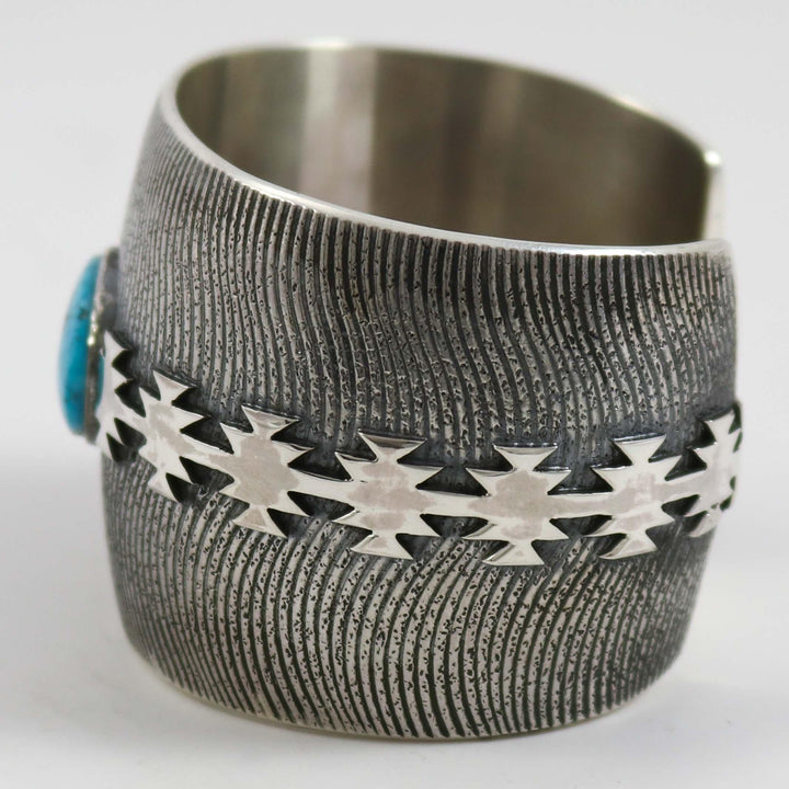 Blue Gem Turquoise Cuff by Al Joe - Garland's